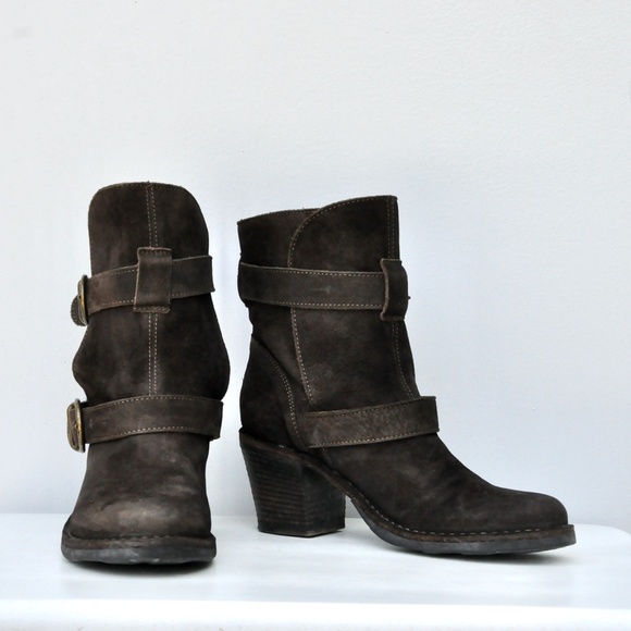 Fiorentini+Baker Brown Leather Suede Ankle Boots - Picture 4 of 11